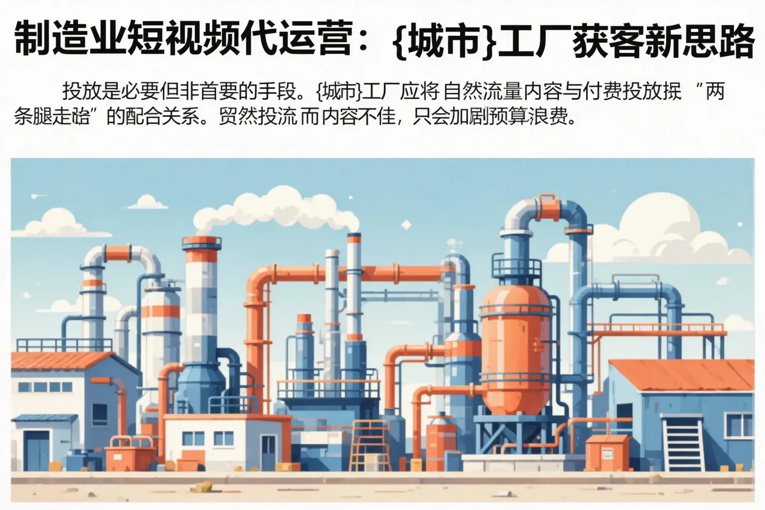 制造业短视频代运营:遵义工厂获客新思路