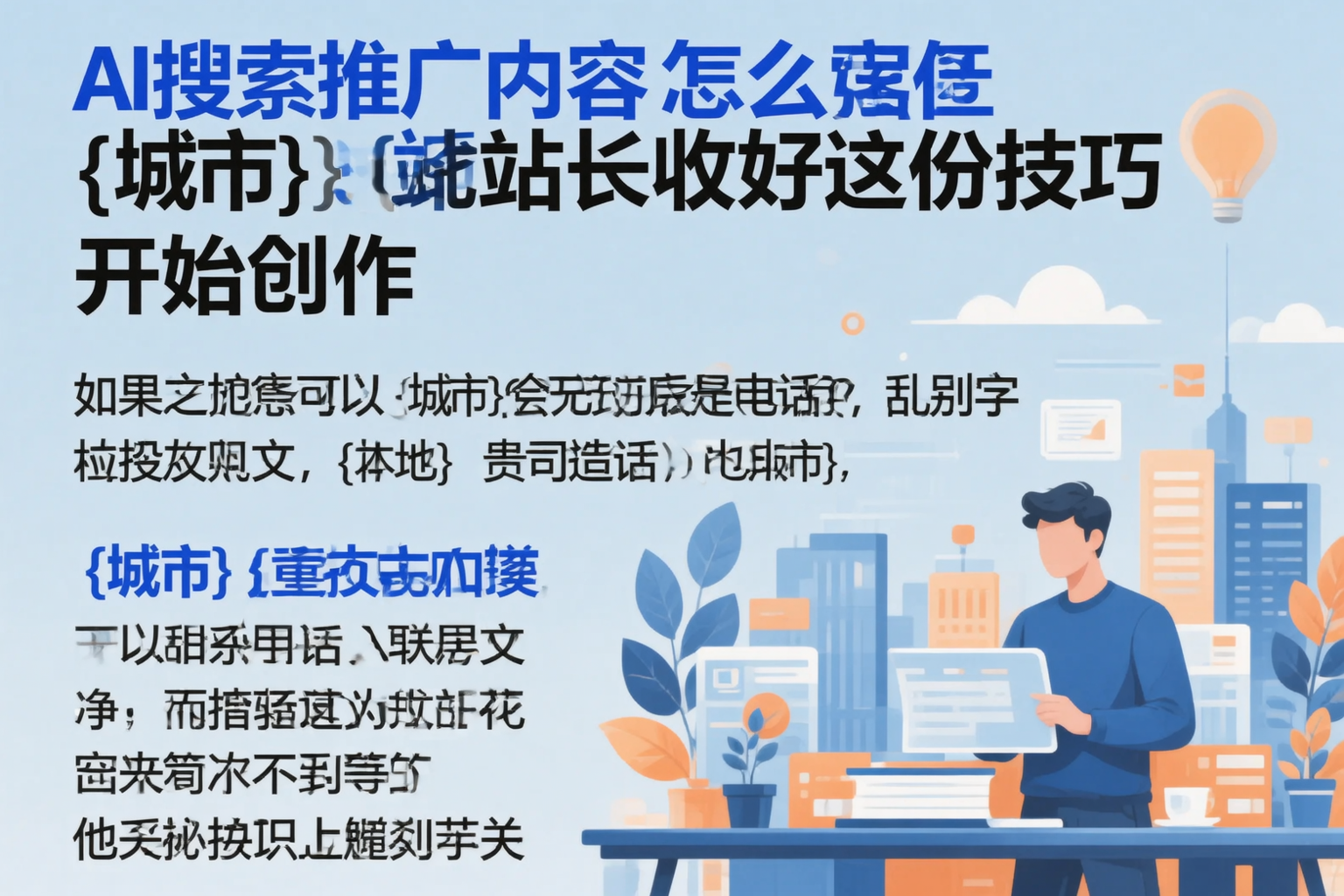 AI搜索推广内容怎么写？遵义站长收好这份技巧