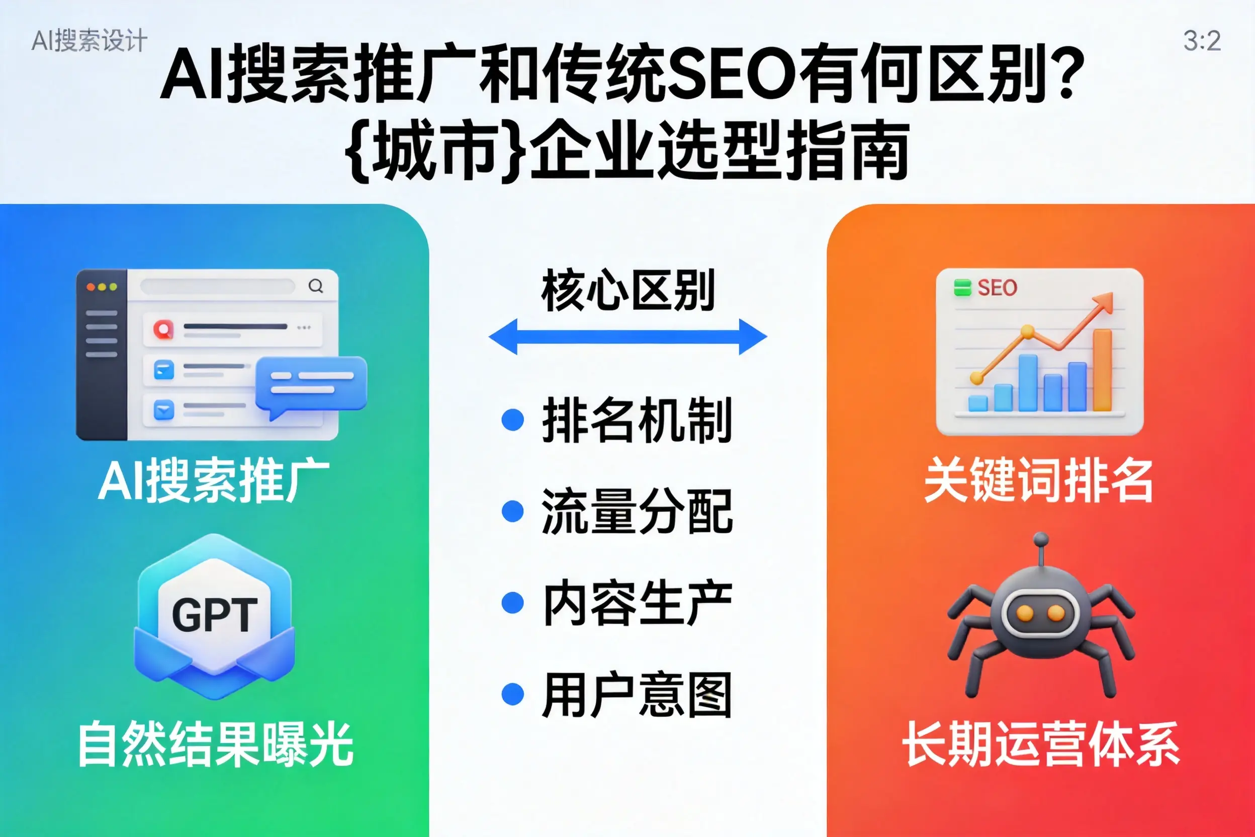 AI搜索推广和传统SEO有何区别?遵义企业选型指南