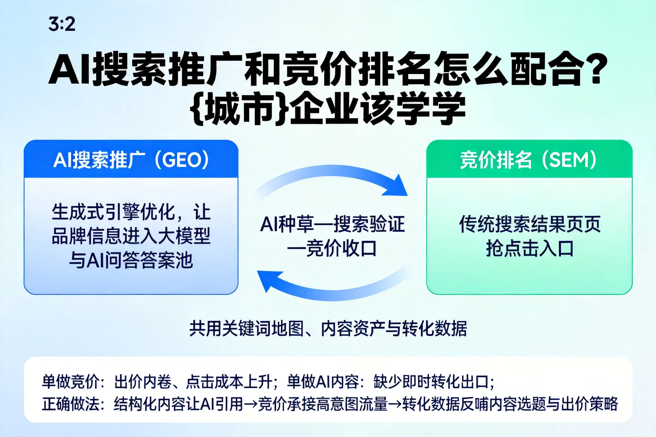 AI搜索推广和竞价排名怎么配合?遵义企业该学学
