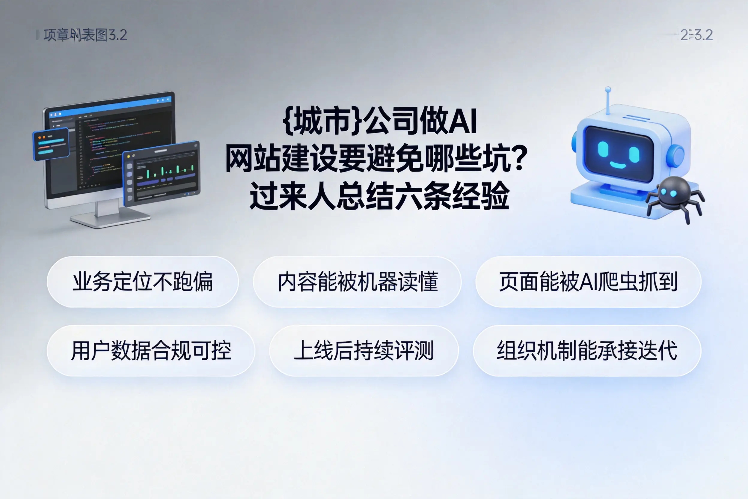 遵义公司做AI网站建设要避免哪些坑?过来人总结六条经验