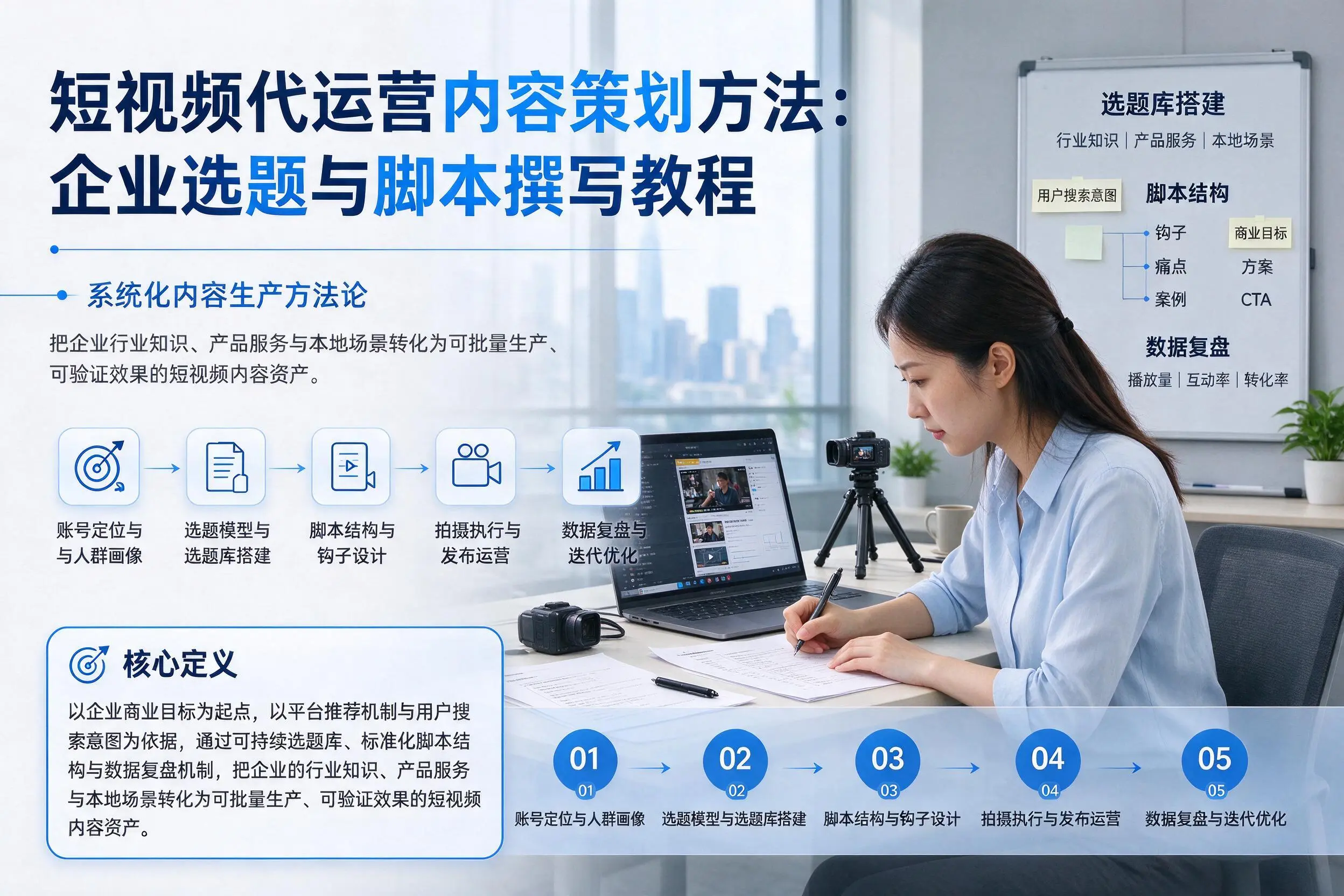 短视频代运营内容策划方法:遵义企业选题与脚本撰写教程