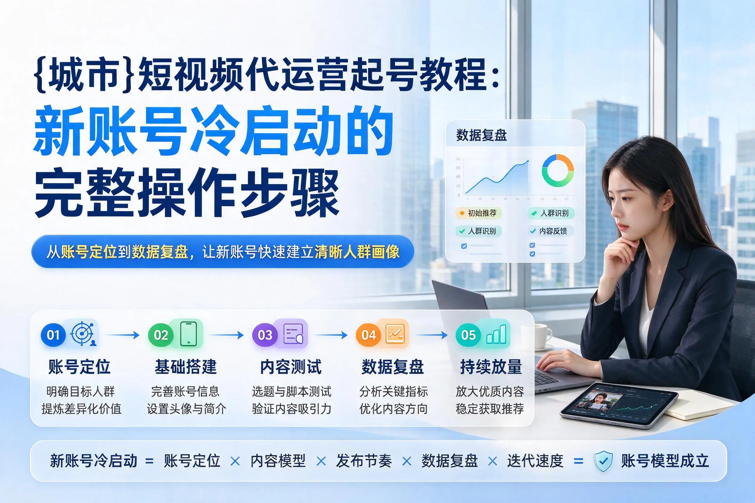 遵义短视频代运营起号教程:新账号冷启动的完整操作步骤