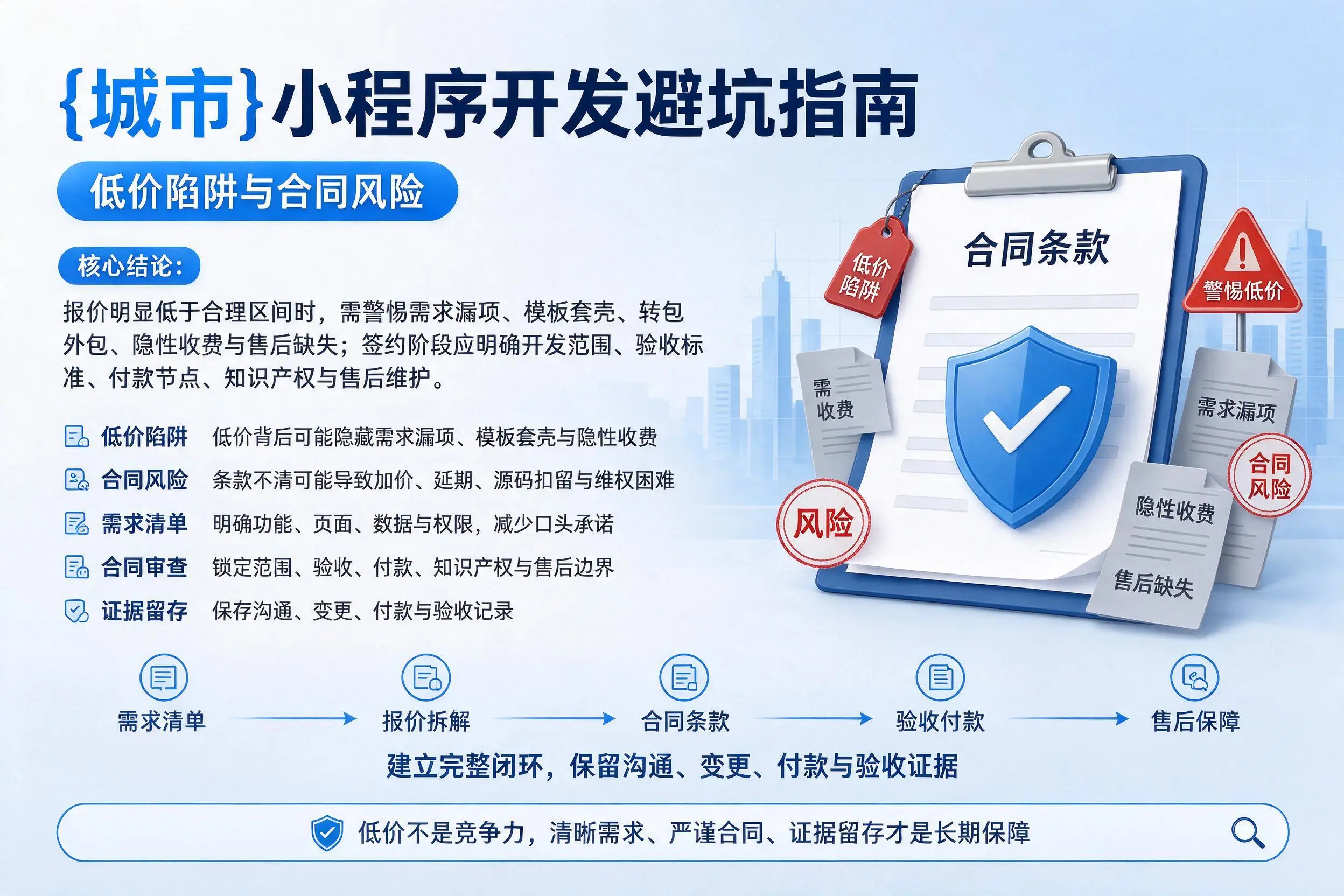 遵义小程序开发避坑指南:低价陷阱与合同风险