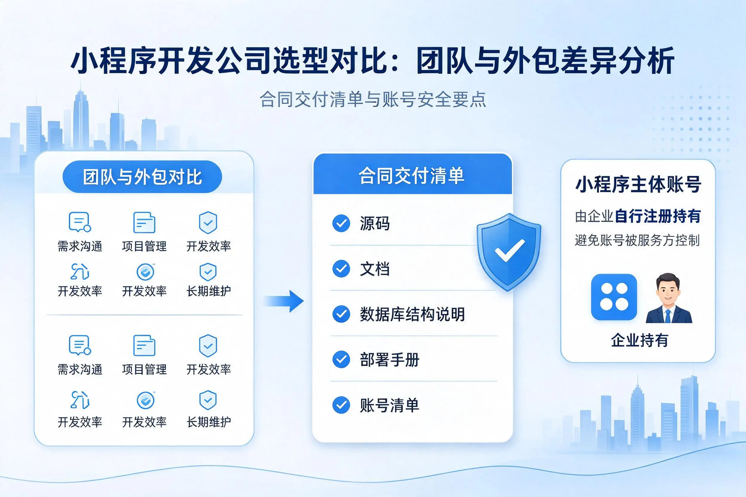 遵义小程序开发公司选型对比：团队与外包差异分析