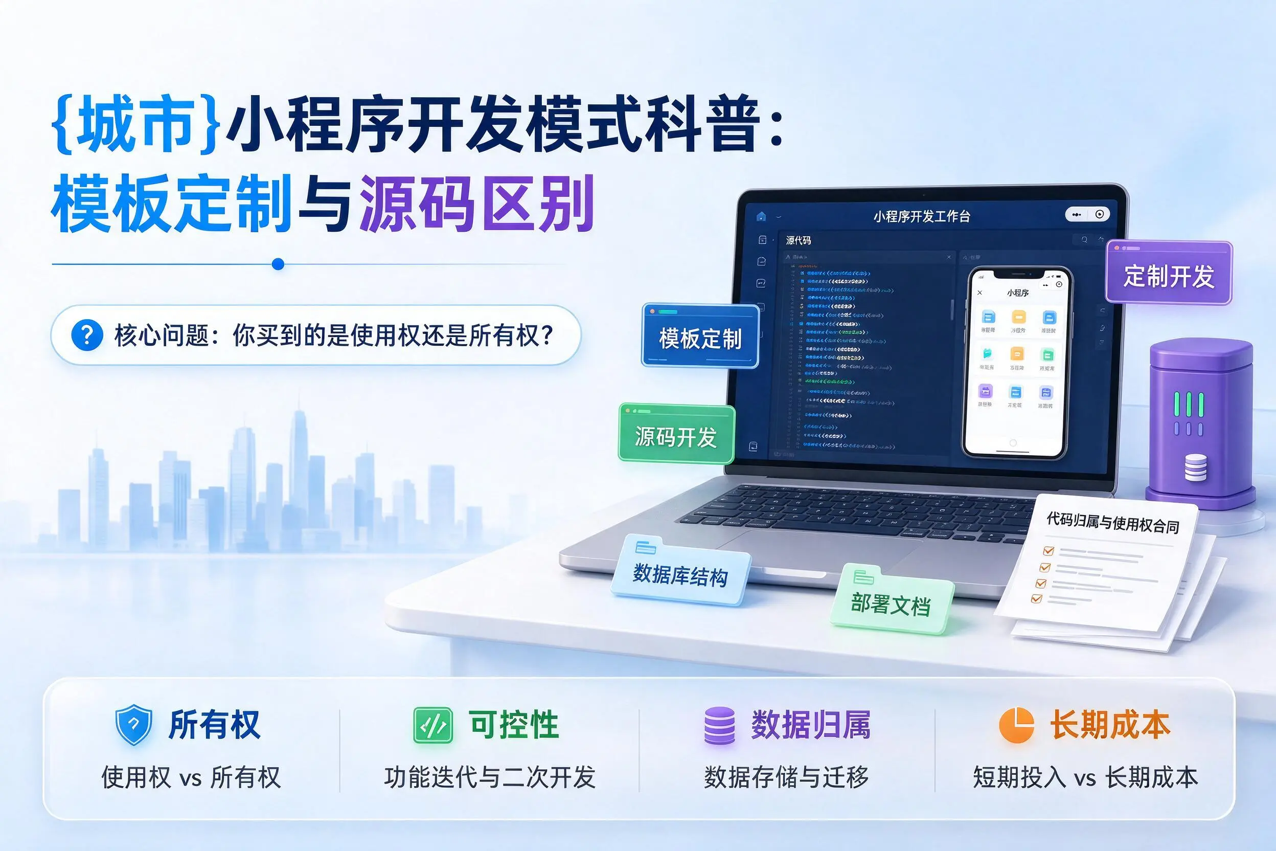 遵义小程序开发模式科普：模板定制与源码区别