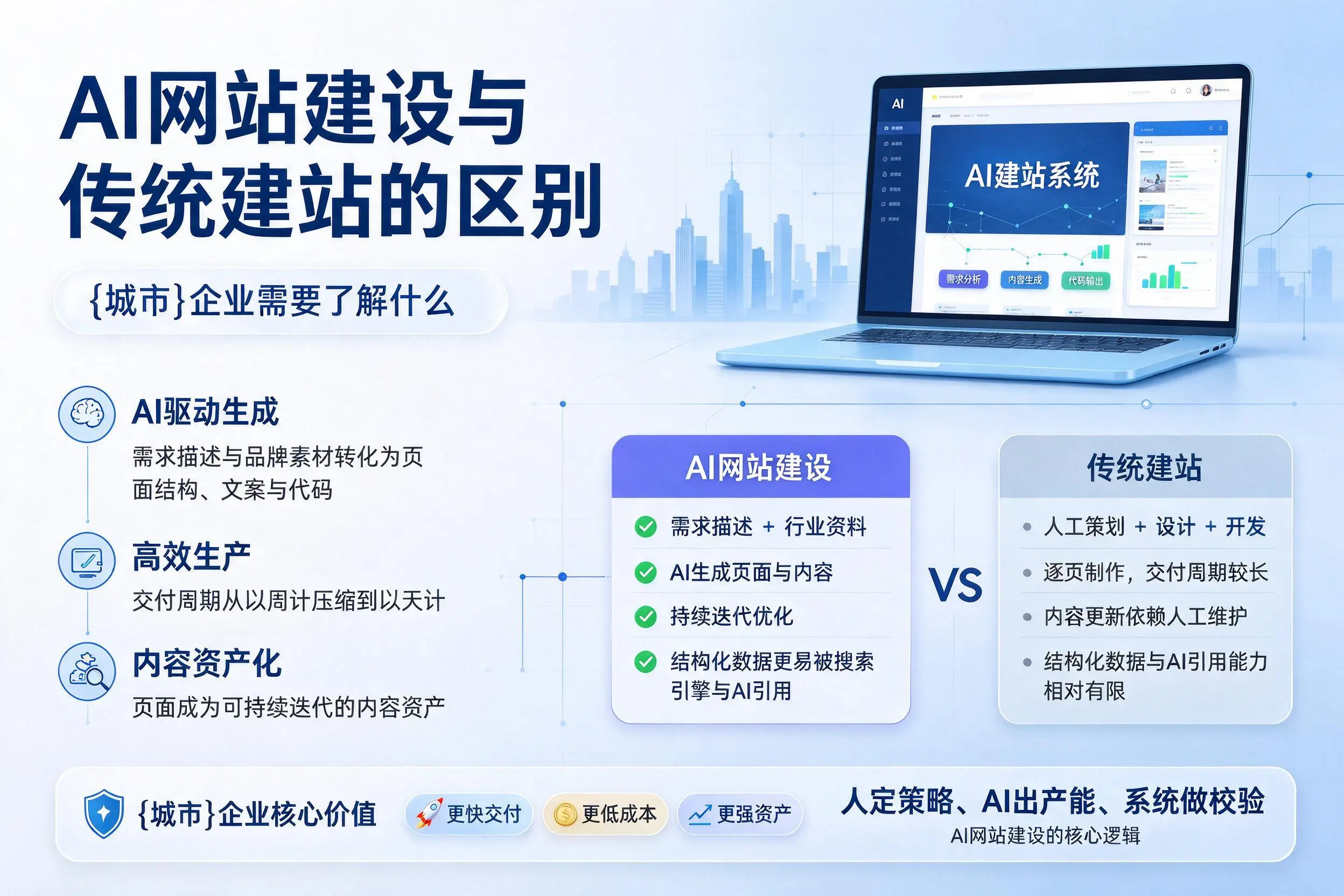 AI网站建设与传统建站的区别，遵义企业需要了解什么