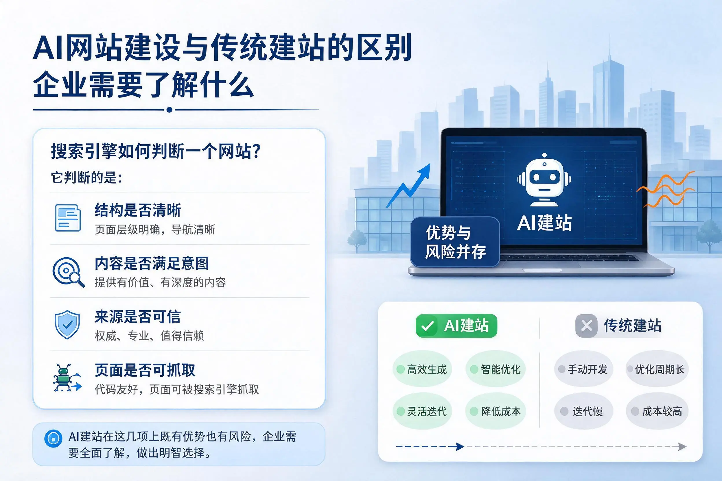 AI网站建设与传统建站的区别，遵义企业需要了解什么