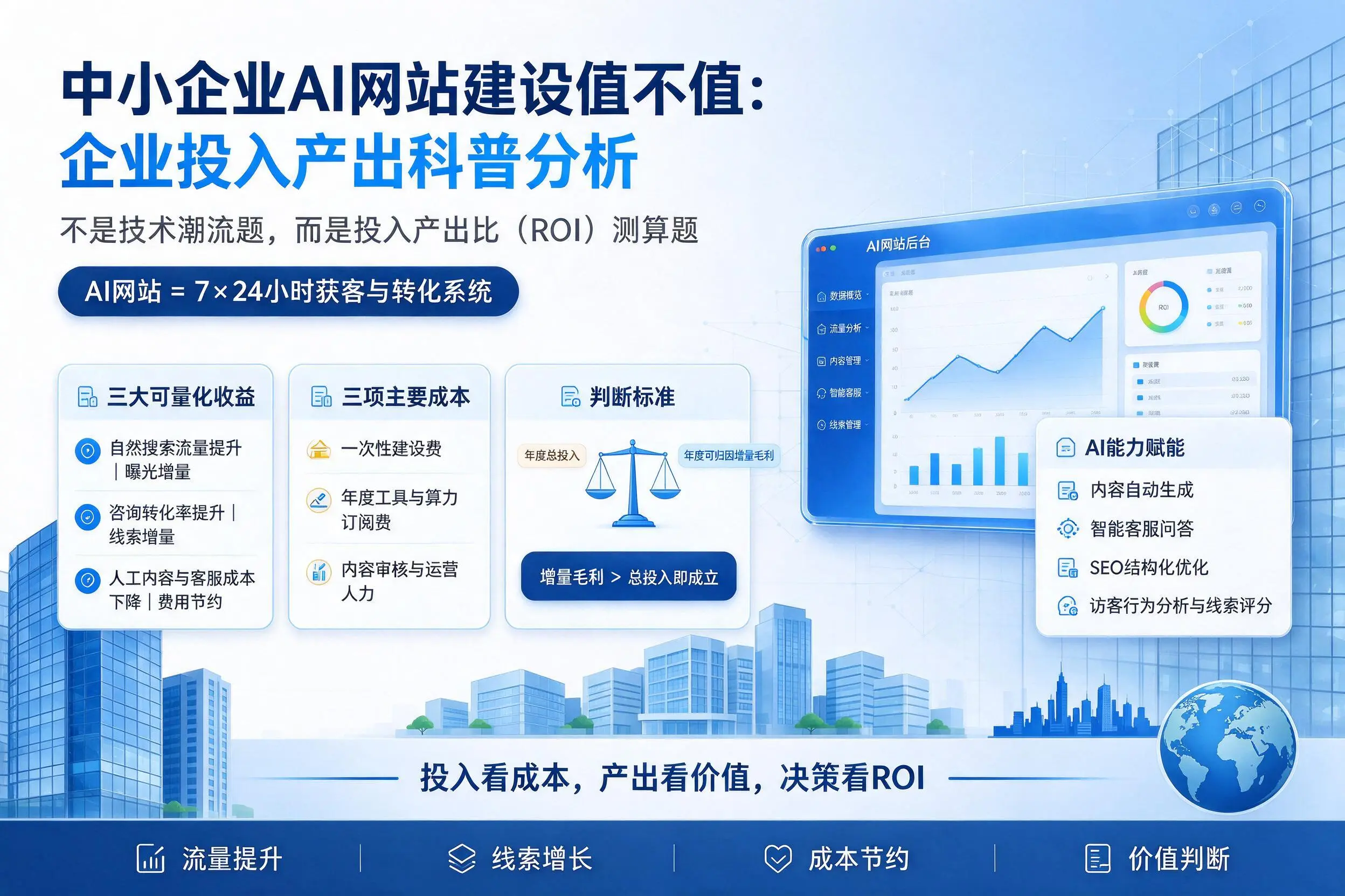 中小企业AI网站建设值不值：遵义企业投入产出科普分析