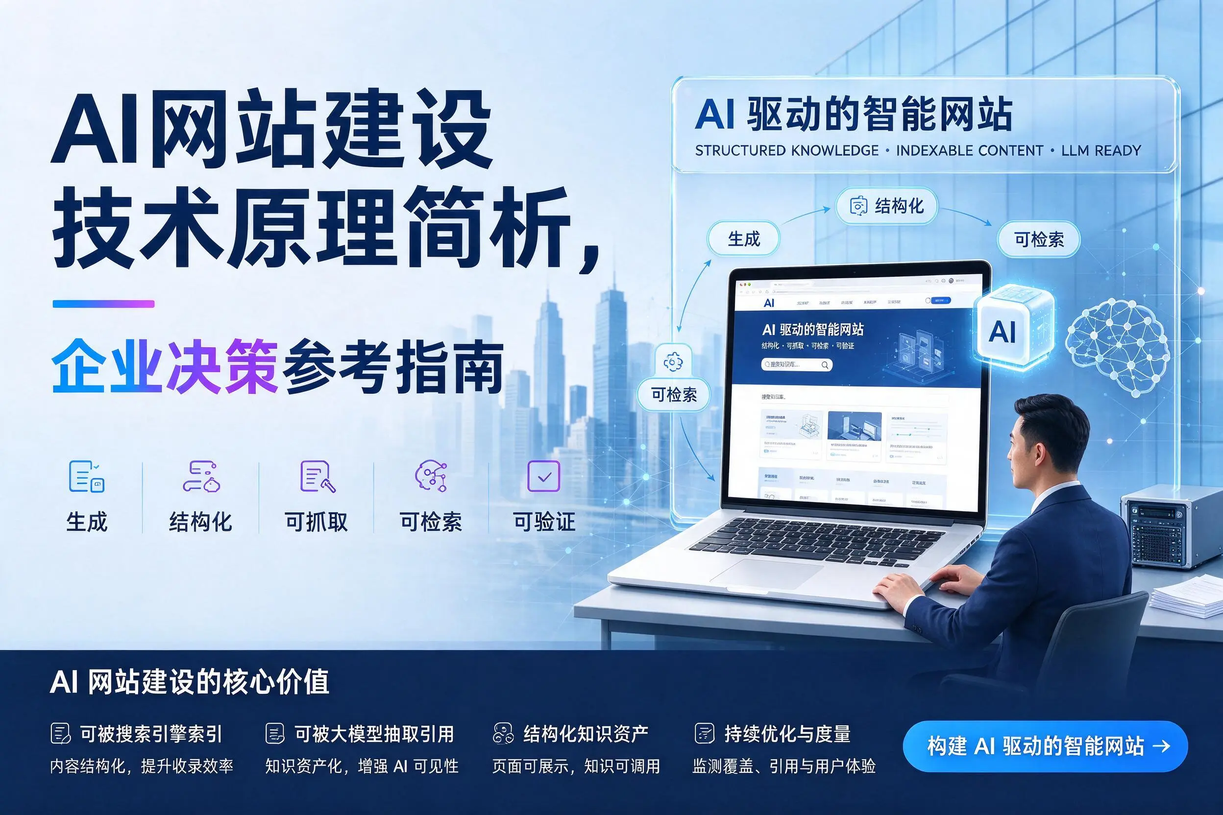 AI网站建设技术原理简析,遵义企业决策参考指南