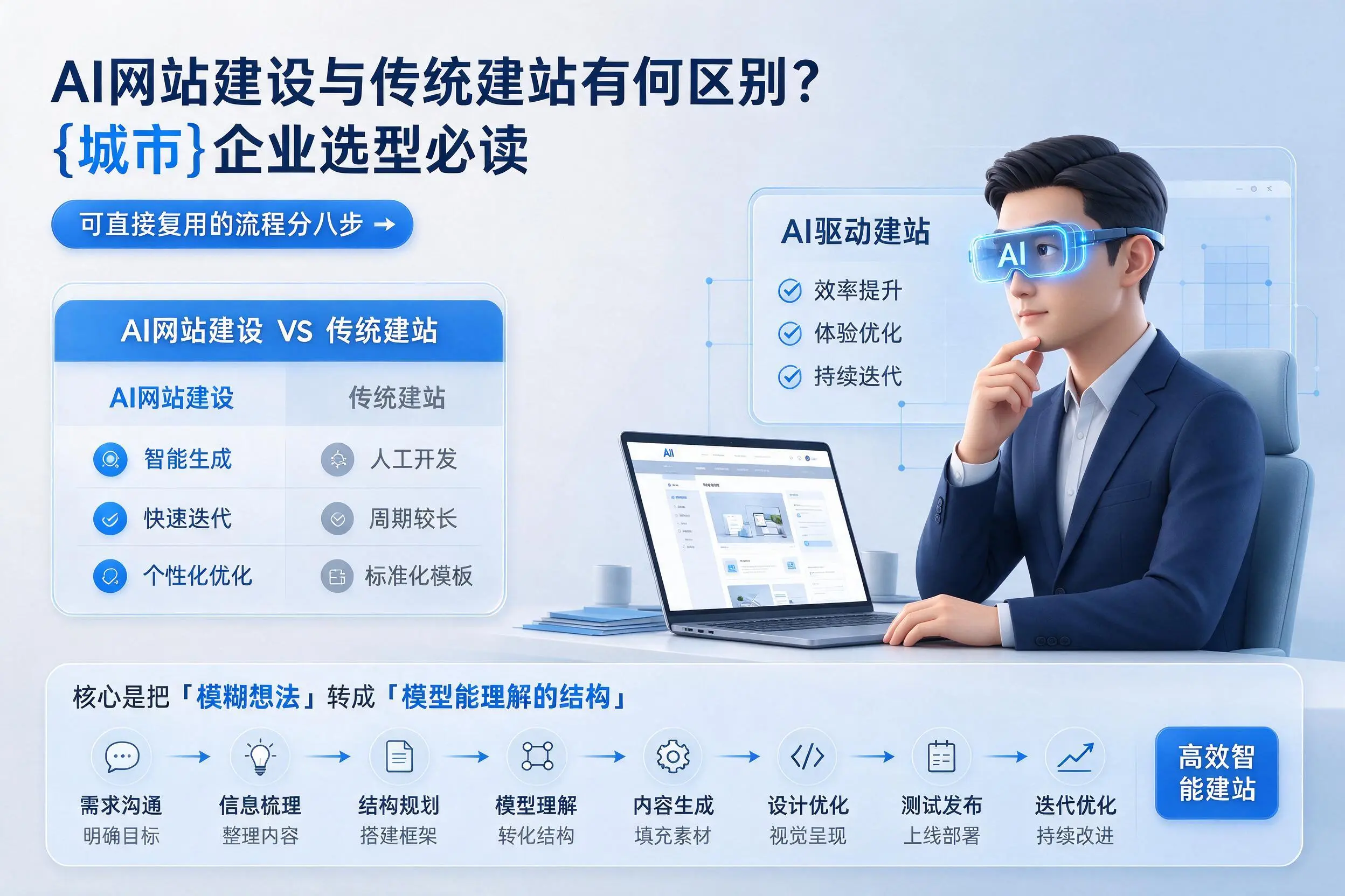 AI网站建设与传统建站有何区别？遵义企业选型必读