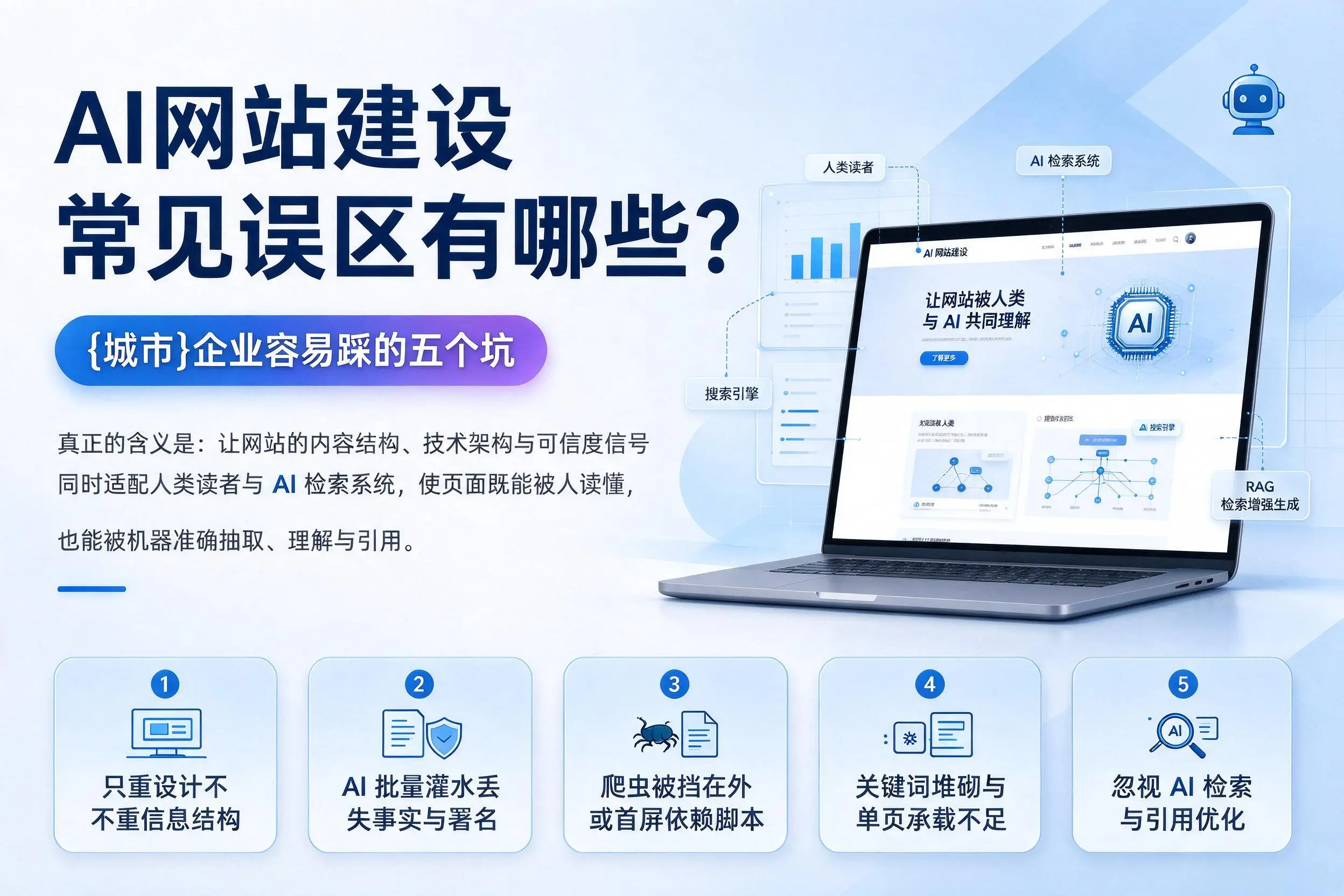 AI网站建设常见误区有哪些？遵义企业容易踩的五个坑