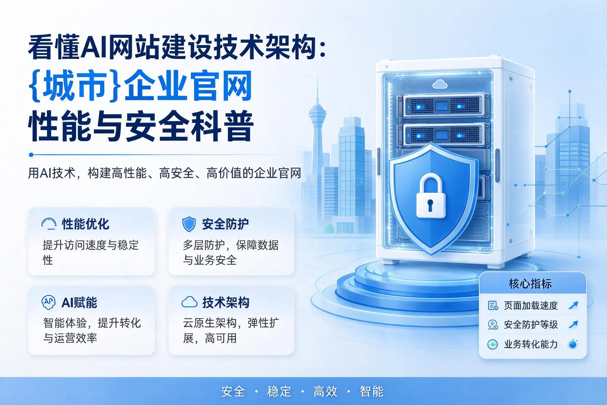 看懂AI网站建设技术架构:遵义企业官网性能与安全科普