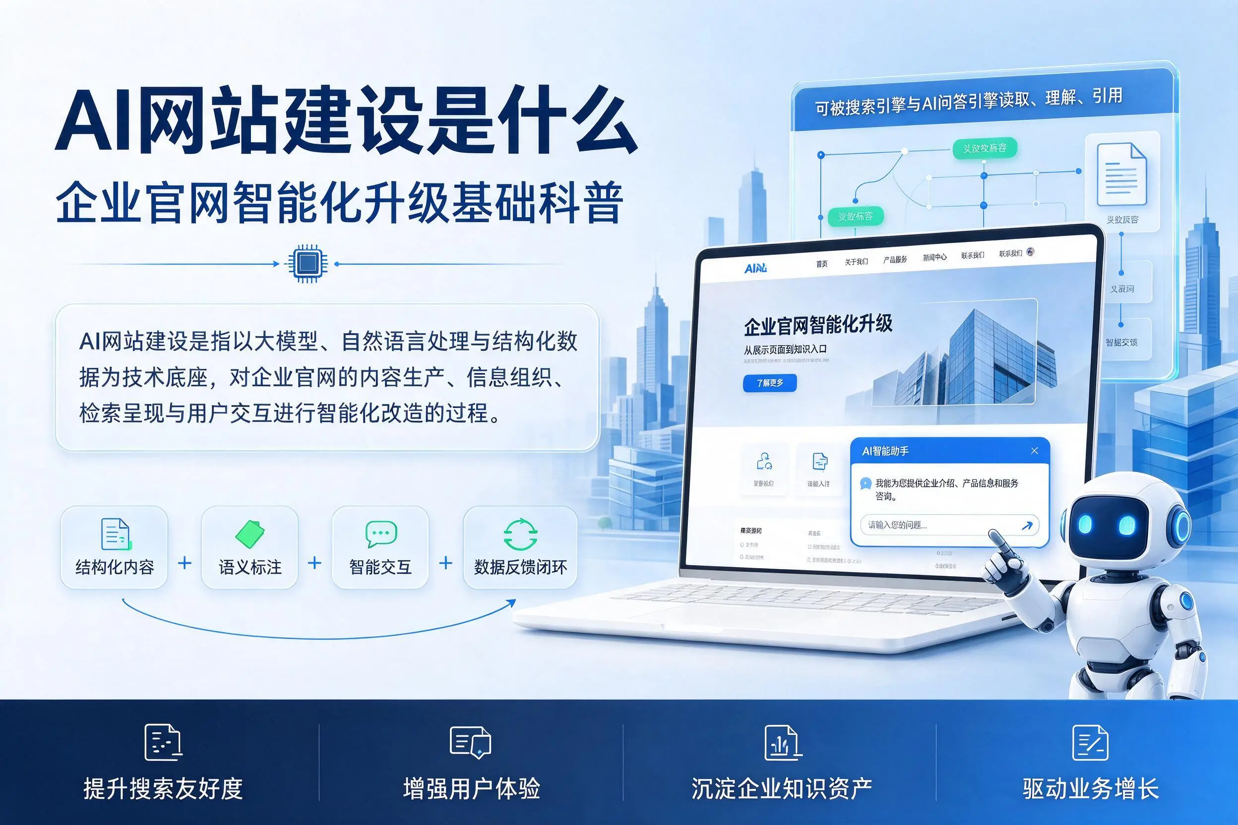 AI网站建设是什么:遵义企业官网智能化升级基础科普