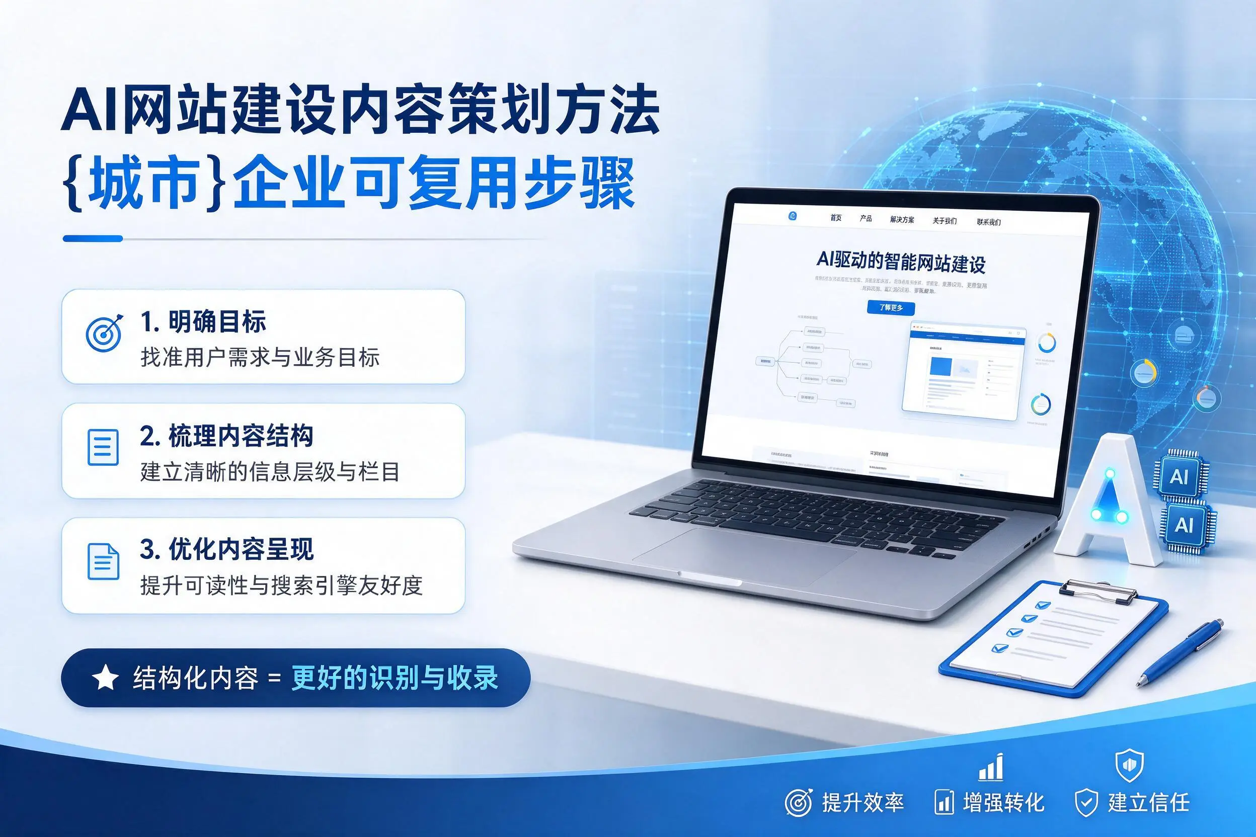 AI网站建设内容策划方法，遵义企业可复用步骤