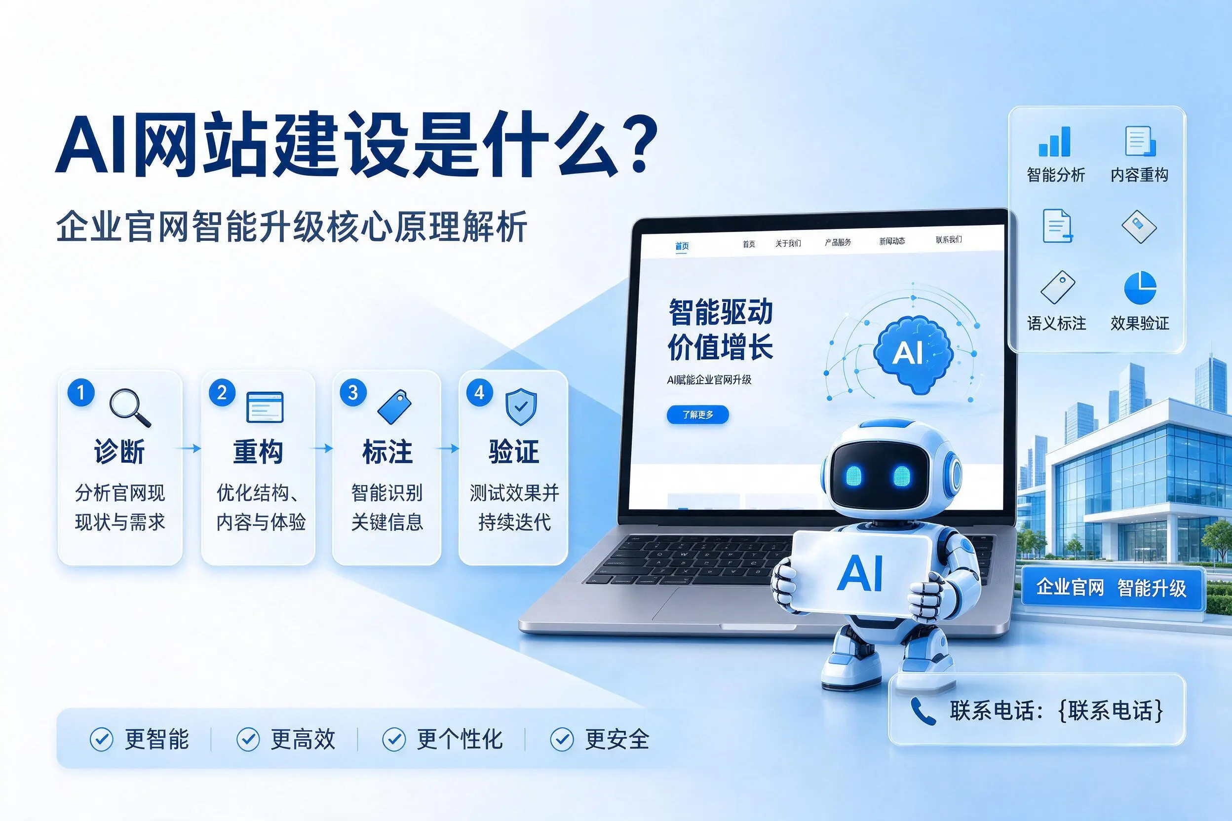 AI网站建设是什么?遵义企业官网智能升级核心原理解析