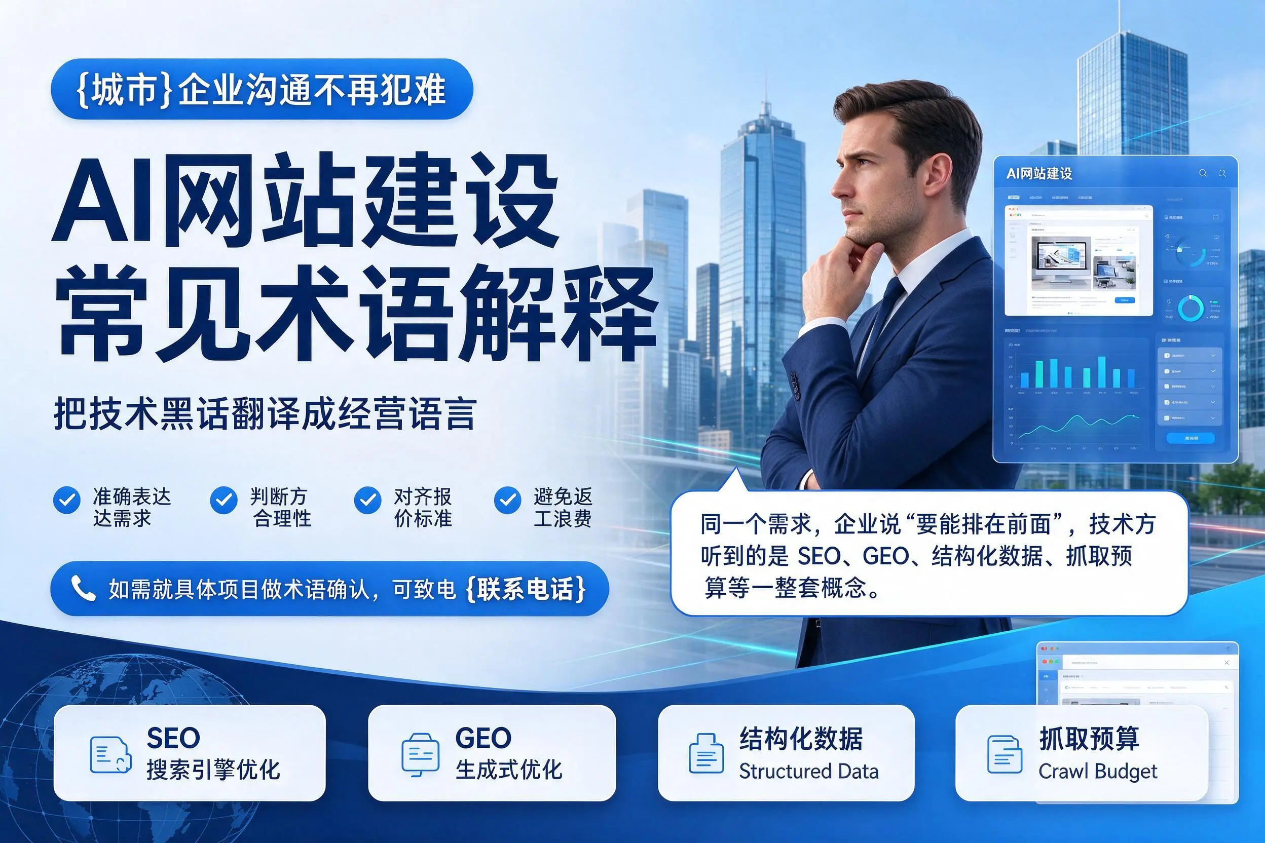 AI网站建设常见术语解释,遵义企业沟通不再犯难