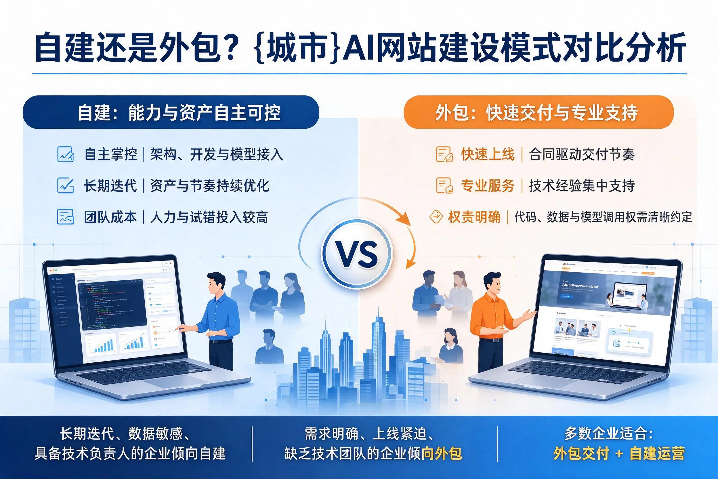 自建还是外包？遵义AI网站建设模式对比分析