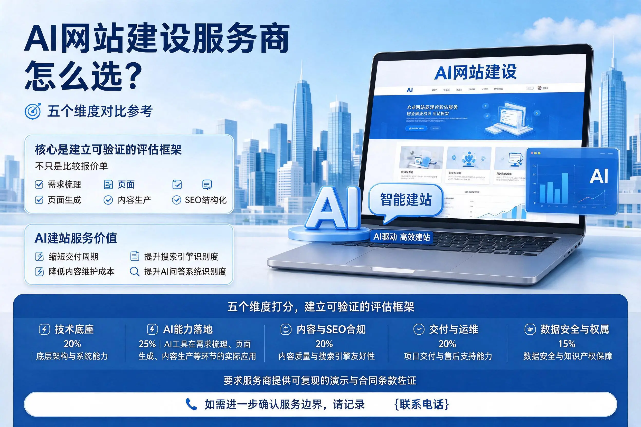 遵义AI网站建设服务商怎么选?五个维度对比参考