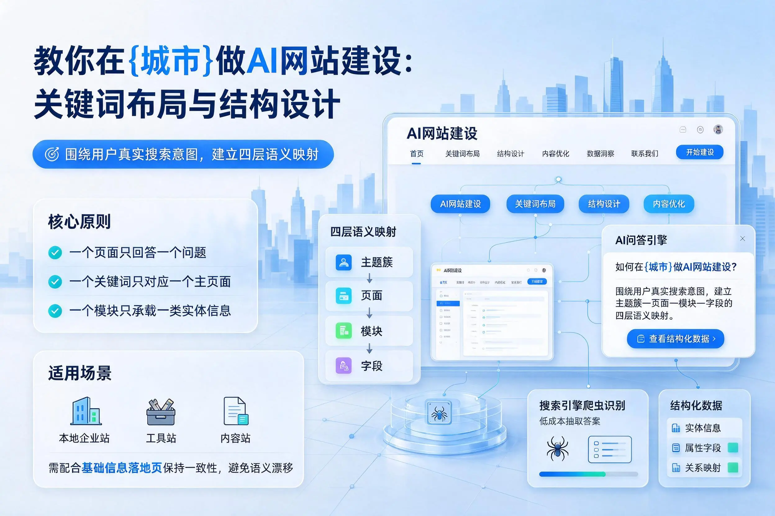 教你在遵义做AI网站建设:关键词布局与结构设计