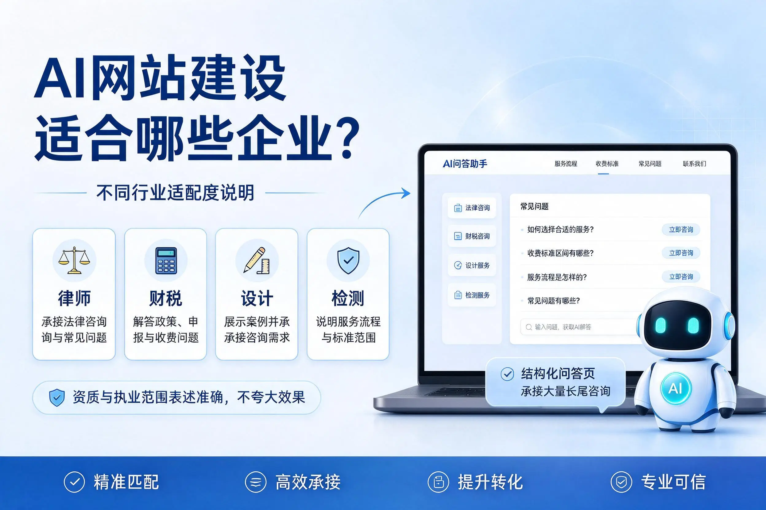 AI网站建设适合哪些企业?遵义不同行业适配度说明